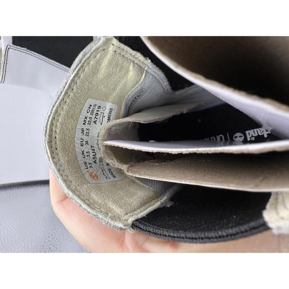 Timberland Women's White Greyfield Chelsea Combat Boots 5.5 - Picture 10 of 11